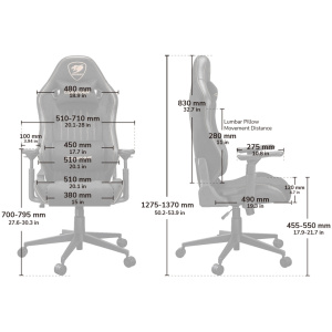 כיסא גיימינג COUGAR EXPLORE Royal gaming chair