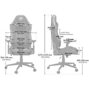 כיסא גיימינג COUGAR EXPLORE Royal gaming chair