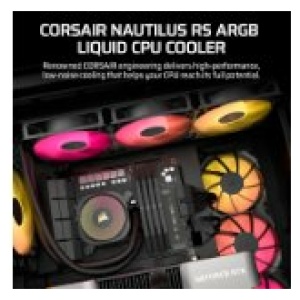 קירור נוזלי Corsair iCUE NAUTILUS 360 RS RGB שחור 360 מ"מ AIO
