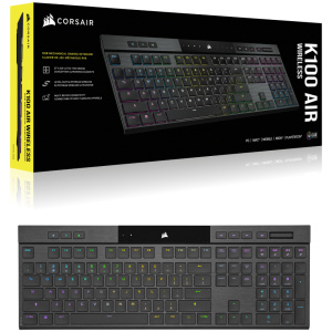 מקלדת גיימינג אלחוטית דקה CORSAIR K100 AIR WIRELESS Ultra-Thin