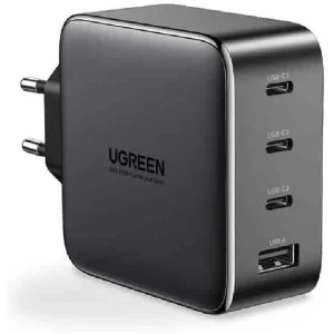 מטען קיר מהיר עם 3 יציאות USB-C ויציאת UGREEN 100W USB-A 