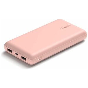 מטען נייד BELKIN BoostCharge 20K בצבע ורוד