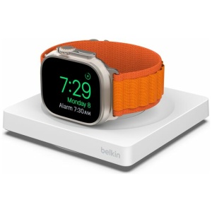 מטען מהיר נייד לApple watch בצבע לבן