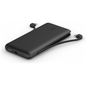 מטען נייד USB-C 10K עם כבלים מובנים BELKIN