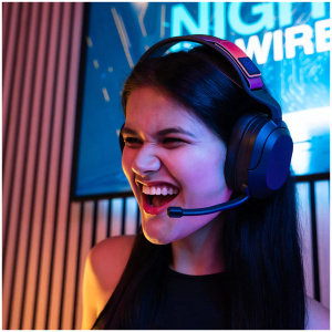 אוזניות גיימינג אלחוטיות Nightfall Wireless תואם ל PC/PS שחור