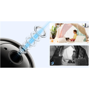 מצלמת אבטחה ביתית REOLINK E1 PRO 2K 4MP 2.4/5GHz WiFi לבן