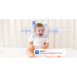 מצלמת אבטחה ביתית REOLINK E1 PRO 2K 4MP 2.4/5GHz WiFi לבן