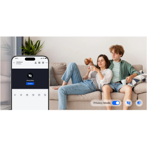 מצלמת אבטחה ביתית REOLINK E1 PRO 2K 4MP 2.4/5GHz WiFi לבן