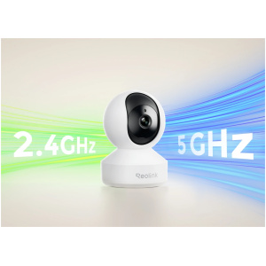 מצלמת אבטחה ביתית REOLINK E1 PRO 2K 4MP 2.4/5GHz WiFi לבן