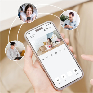 מצלמת אבטחה ביתית אלחוטית REOLINK E1 ZOOM WiFi