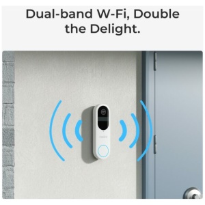 פעמון דלת חכם עם מצלמה באיכות 2K+ עם Wi-Fi 180* REOLINK לבן