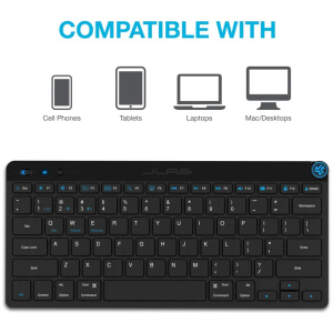 מקלדת אלחוטית קומפקטית במיוחד JLAB GO Keyboar שחור