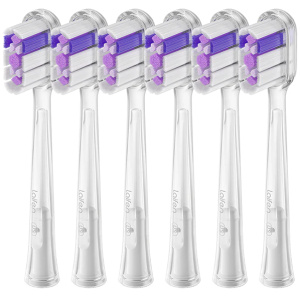 שישיית ראשים למברשת חשמלית Laifen Ultra Whitening שקוף
