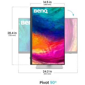 מסך מחשב מקצועי למעצבים 27 אינץ' BenQ 5K Thunderbolt 4
