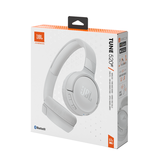 אוזניות JBL Tune 520BT לבן – תמונה 2