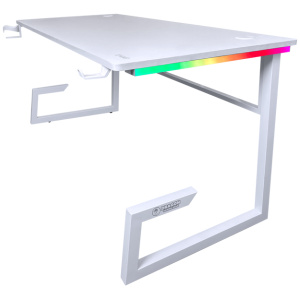 DRAGON שולחן גיימינג תאורת RGB אורך 160 ס"מ דגם TG צבע לבן