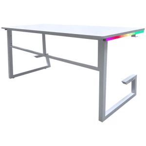 DRAGON שולחן גיימינג תאורת RGB אורך 160 ס"מ דגם TG צבע לבן