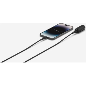 מטען לרכב Belkin עם חיבור USB-C + כבל