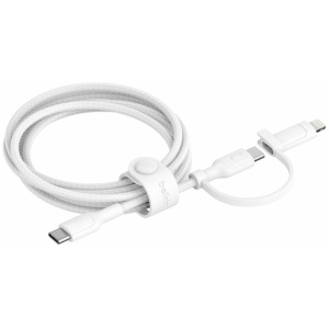 כבל עם מחבר USB-C ו-Belkin Lightning