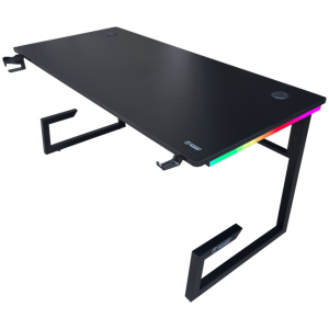 שולחן גיימינג Dragon RGB table TG 160 black