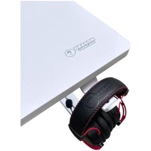 DRAGON שולחן גיימינג תאורת RGB אורך 160 ס"מ דגם TG צבע לבן