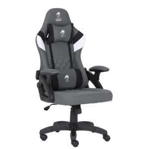 כיסא גיימינג בד Dragon Ace pro אפור לבן שחור
