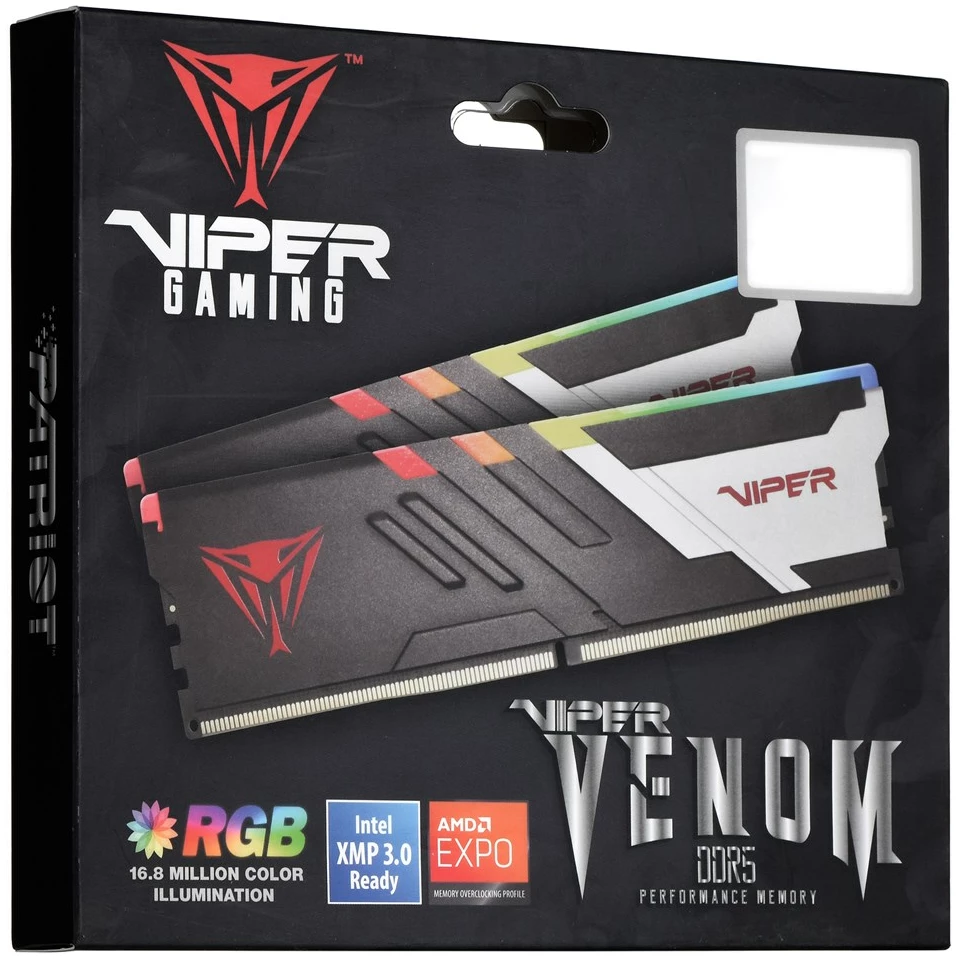 זכרון Patriot VIPER VENOM DDR5 32GB (16*2) 7000 CL32 – תמונה 2