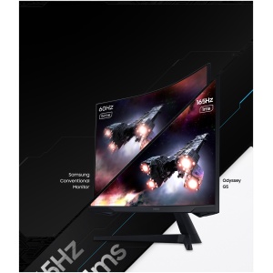 מסך מחשב ‏27 ‏אינטש Samsung Odyssey G5 G55C LS27CG552EMXUE WQHD סמסונג