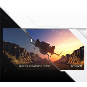 מסך מחשב ‏27 ‏אינטש Samsung Odyssey G5 G55C LS27CG552EMXUE WQHD סמסונג