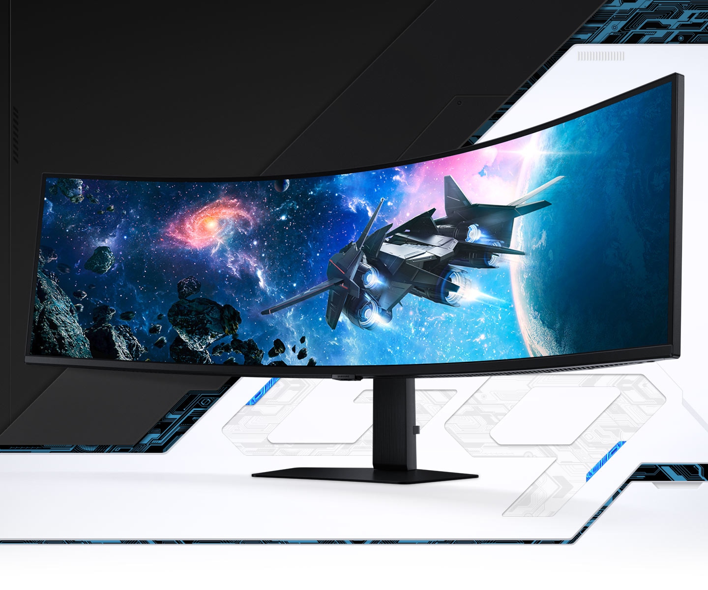 מסך גיימינג קעור רחב במיוחד 49 אינץ', Odyssey G9 G95C DQHD 240Hz

