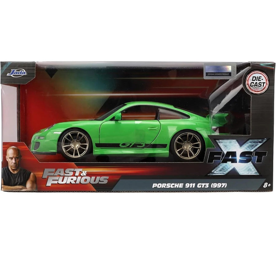 מכונית Jada Porsche ירוקה קטנה – תמונה 2