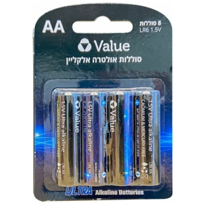 סוללות AA - 8 יחידות Value